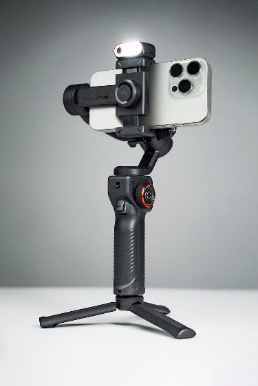 Moving phone stand