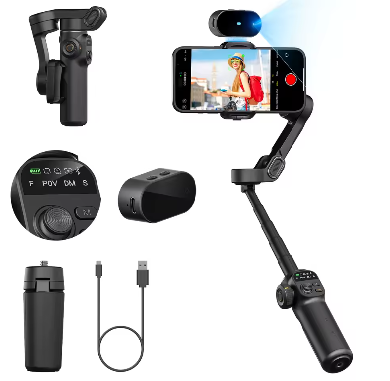 Moving phone stand